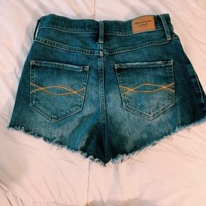Abercrombie high waisted jean shorts